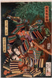 Tsukushima Masamori strijder Kysokabe Yatar - Tsukioka Yoshitoshi — weergave van het kunstwerk