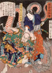 Wadatsu Ry Tar Masatatsu met draak en aanvaller - Tsukioka Yoshitoshi — weergave van het kunstwerk