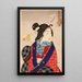 Verlangen om iemand te ontmoeten, een courtisane uit de Kaei-periode 1848-1853 - Tsukioka Yoshitoshi — ingelijst kunstwerk aan de muur