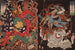 van een krijger op een schedel, Kintoki die een demon bedwingt - Tsukioka Yoshitoshi — weergave van het kunstwerk