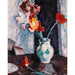 Reproductie van het schilderij Tulpen in een witte vaas - Samuel John Peploe