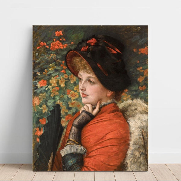 Type de beauté ; Portrait de Mme Kathleen Newton - James Tissot | Reproduction Tableau Décoration murale affiche copie