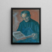 De oude tuinier - Udo Weith — ingelijst kunstwerk aan de muur