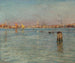 Ochtend in Venetië - Ugo Flumiani — weergave van het kunstwerk