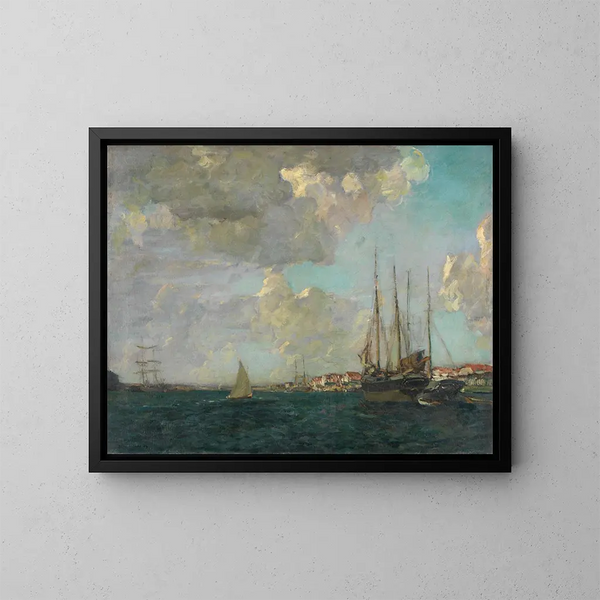 Summer Day Painting - Ulrich Hübner — framed artwork on a wall