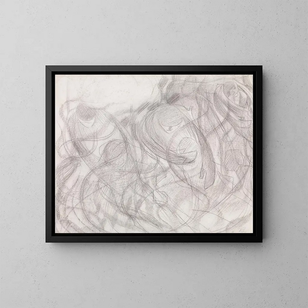 États d'âme. Les adieux - Umberto Boccioni — framed artwork on a wall