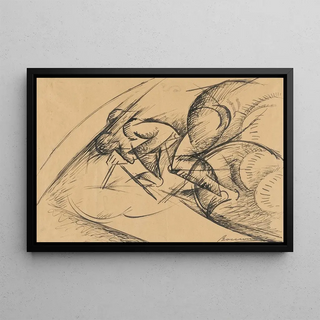 Umberto Boccioni - Study for Dynamic Force of a Cyclist I.webp