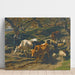 Reproductie van het schilderij Een herder met zijn kudde - Rosa Bonheur