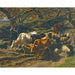 Reproductie van het schilderij Een herder met zijn kudde - Rosa Bonheur