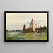 Reproductie van het schilderij Een molen in Zaandam door Claude Monet