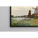 Reproductie van het schilderij Een molen in Zaandam door Claude Monet