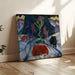 Reproductie van het schilderij van een rode bizon in de winter - Franz Marc