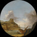 Een Italiaanse haven - Artus del Monte — weergave van het kunstwerk