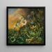 van een bosgrond met madeliefjes, primula's en paardenbloemen - Franz Xaver Petter — ingelijst kunstwerk aan de muur