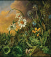 van een bosgrond met madeliefjes, primula's en paardenbloemen - Franz Xaver Petter — weergave van het kunstwerk
