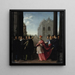 Een processie van kardinalen - Ottavio Leoni — ingelijst kunstwerk aan de muur