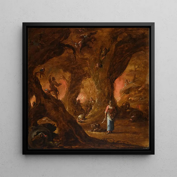 Une Sorcière dans un Bois Entourée de Diables - Jan Jansz Van Buesem