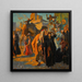 Een straatviering in Caïro - Ludwig Deutsch — ingelijst kunstwerk aan de muur