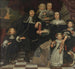 a family on the terrace of a country house - Hendrick Ten Oever — artwork view