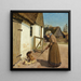 Een kip met haar kuikens - Hans Andersen Brendekilde — ingelijst kunstwerk aan de muur