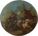 a Battle Scene with a Fallen Horse - August Querfurt — artwork view