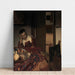 Reproductie van het schilderij Een slapende dienstmeid - Johannes Vermeer