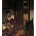 Reproductie van het schilderij Een slapende dienstmeid - Johannes Vermeer