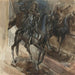 Een bronzen standbeeld van Lodewijk XIV - Giovanni Boldini — gepresenteerd in een interieur
