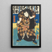 van de acteur in de rol van de worstelaar Hanaregoma no Chôkichi - Utagawa Kunisada Toyokuni III | Schilderij — ingelijst kunstwerk aan de muur