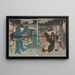 van Acteurs in de rollen van Ohatsu en Iwafuji - Utagawa Kunisada Toyokuni III — ingelijst kunstwerk aan de muur