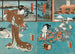 Acteurs in de rollen van Toriyama Shôsaku en Uba Akishino - Utagawa Kunisada Toyokuni III — weergave van het kunstwerk