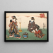 Huit vues figuratives Sugata Hakkei Pl1 - Utagawa Kunisada Toyokuni III — ingelijst kunstwerk aan de muur