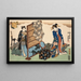 Huit vues figuratives Sugata Hakkei Pl4 - Utagawa Kunisada Toyokuni III — ingelijst kunstwerk aan de muur