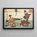 Huit vues figuratives Sugata Hakkei Pl8 - Utagawa Kunisada Toyokuni III — ingelijst kunstwerk aan de muur
