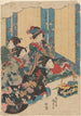 Vier Elegante Hofdames in Kleding - Utagawa Kunisada Toyokuni III — weergave van het kunstwerk