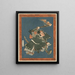 Ichikawa Danjūrō VII als I no Hayata - Utagawa Kunisada Toyokuni III — ingelijst kunstwerk aan de muur