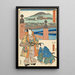 Kyoto la Fin - Utagawa Kunisada Toyokuni III — framed artwork on a wall