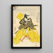 Acteur Ichikawa Danjūrō en Kajiwara Genta Kageki - Utagawa Kunisada Toyokuni III — ingelijst kunstwerk aan de muur
