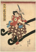Actor Ichikawa Danjūrō in the role of Matsumaru - Utagawa Kunisada Toyokuni III — artwork view