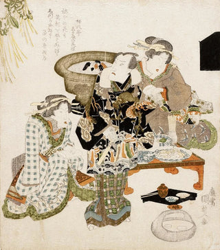 Utagawa Kunisada Toyokuni III - The Actor Onoe Kikugor III at Umemoto Teahouse.webp
