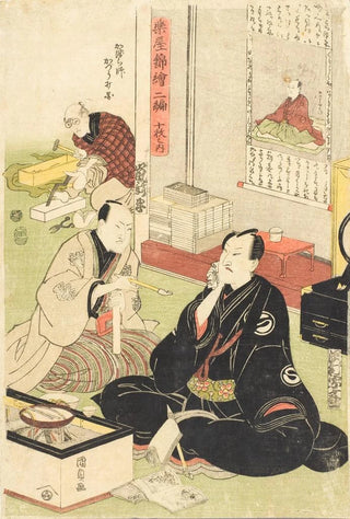 Utagawa Kunisada Toyokuni III - The Actors Sawamura Sjur and Arashi Shincha.webp