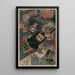 Les contes militaires de Han et Chu Fan Kuai de Han - Utagawa Kunisada Toyokuni III — framed artwork on a wall