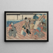 Hakata kojor kezori kuemon komatsuya soshichi - Utagawa Kuniyoshi — ingelijst kunstwerk aan de muur