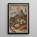 Nakasaina Sonja - Utagawa Kuniyoshi — framed artwork on a wall