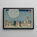 Nieuw Yoshiwara Shin Yoshiwara - Utagawa Kuniyoshi — ingelijst kunstwerk aan de muur