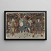Wada Yoshimori Tomoe Gozen Yamabuki - Utagawa Kuniyoshi — ingelijst kunstwerk aan de muur