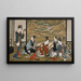 Een winterfeest - Utagawa Toyoharu — ingelijst kunstwerk aan de muur