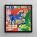 Blauwe Koe - Franz Marc — ingelijst kunstwerk aan de muur