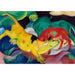 Reproductie van het schilderij Vaches, rood, groen, geel - Franz Marc