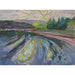 Reproductie van het schilderij Golven tegen de kust - Edvard Munch